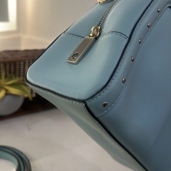 Kate Spade Light Blue Satchel. EUC - Picture 6 of 16